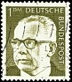 Germany 1970 President Gustav Heinemann (Basic Series) 1DM Oliva Scott 1038 A312